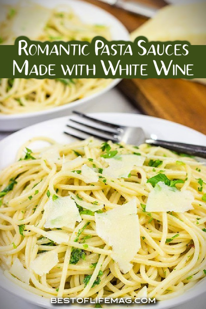 White wine pasta sauce recipes make romantic dinner ideas much easier no matter what the occasion and they pair well with a glass of white wine as well. Chicken Pasta Recipes | White Pasta Sauce with Wine | White Wine Cooking Tips | Pasta Recipes with White Wine | Romantic Recipes for Two | Date Night Recipes | Valentines Day Recipes | Wine Reduction Recipes | White Wine Reduction Sauces | Pasta Recipes for Two