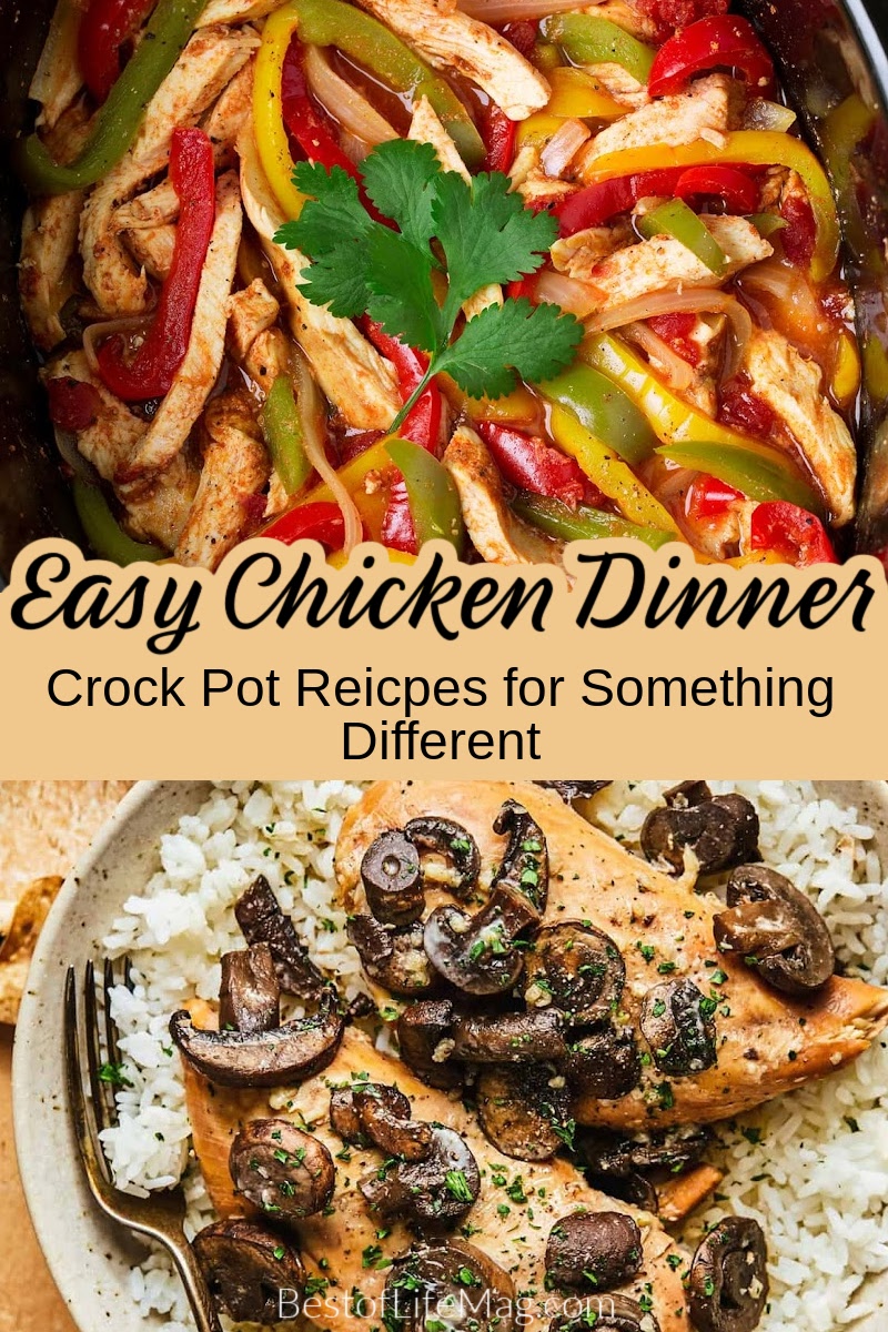 Save time in the kitchen with these crockpot chicken recipes! They are perfect weeknight meals or as holiday recipes that can be made quickly. Crockpot Chicken and Dumplings | Slow Cooker Chicken Noddle Soup | Crockpot Recipes with Chicken | Chicken Tacos Slow Cooker | Chicken Pot Pie Crockpot | Easy Crockpot Dinner Recipes | Easy Dinner Ideas | Meal Planning Chicken Recipes | Easy Lunch Recipes | Healthy Dinner Recipes