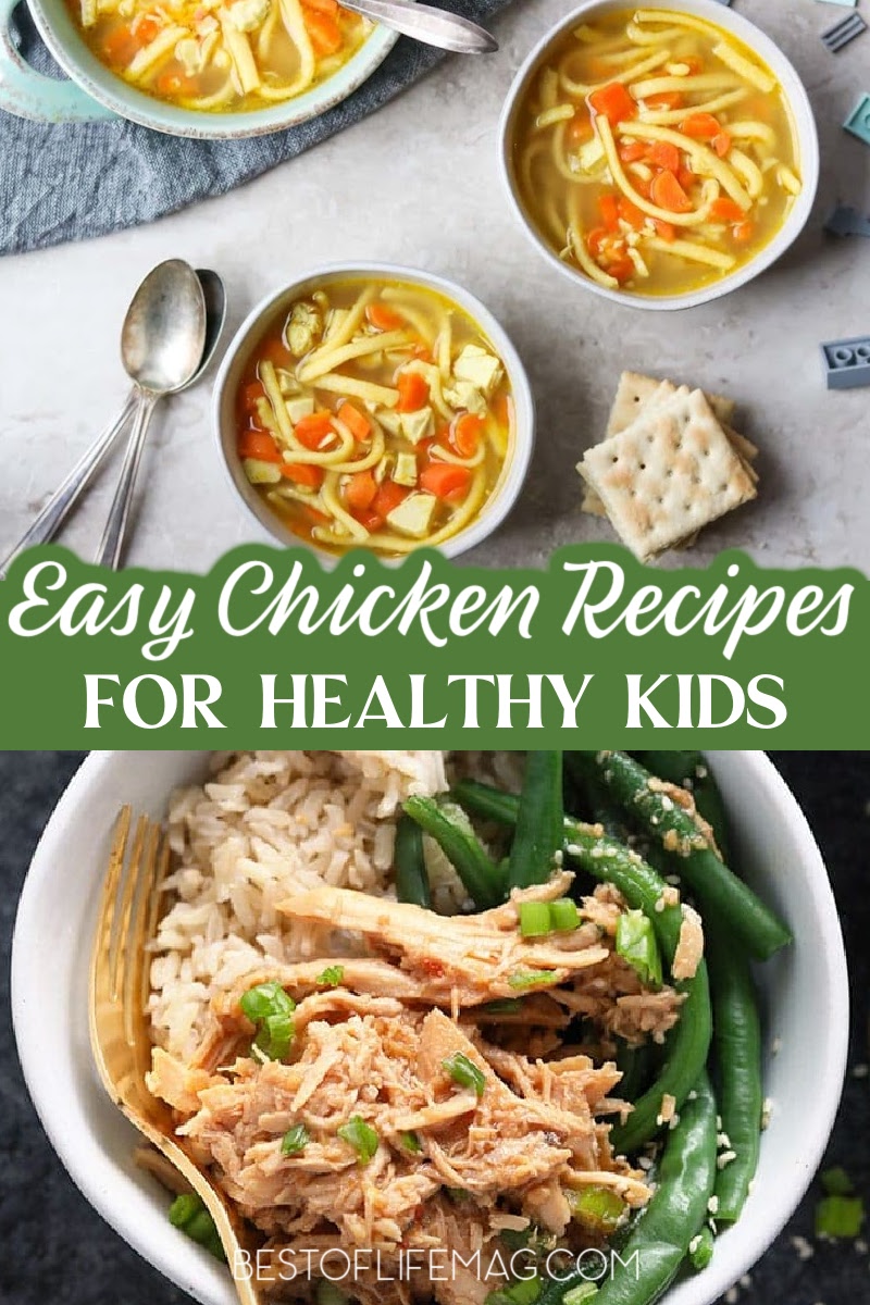 Use healthy chicken recipes for kids to help them enjoy healthy meals for lunch and dinner while you save time with these fast and easy recipes that are high in protein. | Healthy Recipes | Easy Recipes | Lunch Recipes for Kids | Dinner Recipes for Kids | Meal Planning for Families | Healthy Recipes for Kids | Parenting Tips | Easy Family Recipes | Quick Family Recipes | Healthy Dinner Recipes for Kids via @amybarseghian