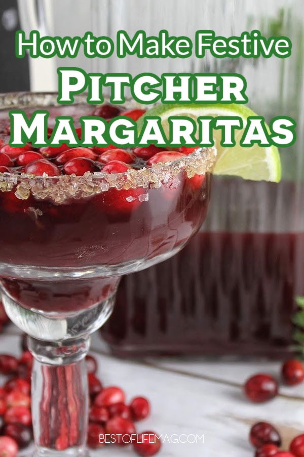 Our cranberry margarita recipe on the rocks is not only enough to fill a pitcher of cocktails, it is festive, which is perfect for the holiday season. Cranberry Margarita Recipe | Cranberry Margarita On The Rocks | Holiday Margarita Recipe | Festive Cocktail Recipe | Christmas Margarita | Pitcher Margarita Recipe | Holiday Party Drinks | Cranberry Cocktail Recipe | Easy Margarita Recipe | Thanksgiving Cocktails | Winter Cocktail Recipe | Party Punch Recipe