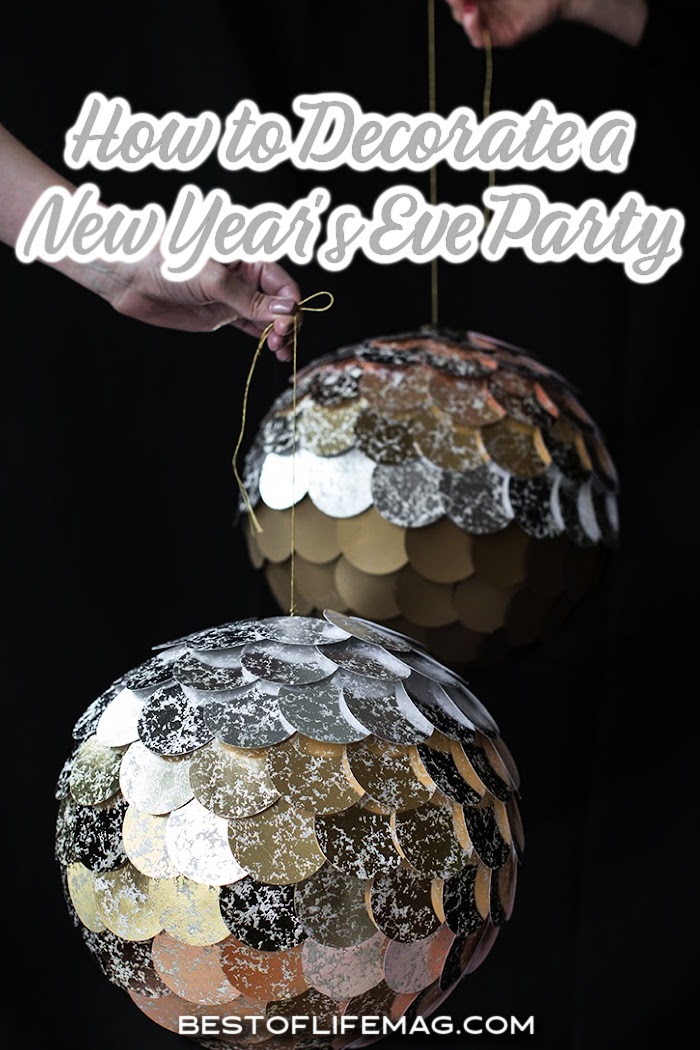 DIY New Years decorations can make your celebration shine! Give New Years the attention it deserves and start the new year off right! New Years Eve Party Ideas | New Years Ideas | New Years Eve DIY | Party Décor Ideas | Home Décor Ideas | Holiday DIY Ideas | DIY Decor Tutorials via @amybarseghian