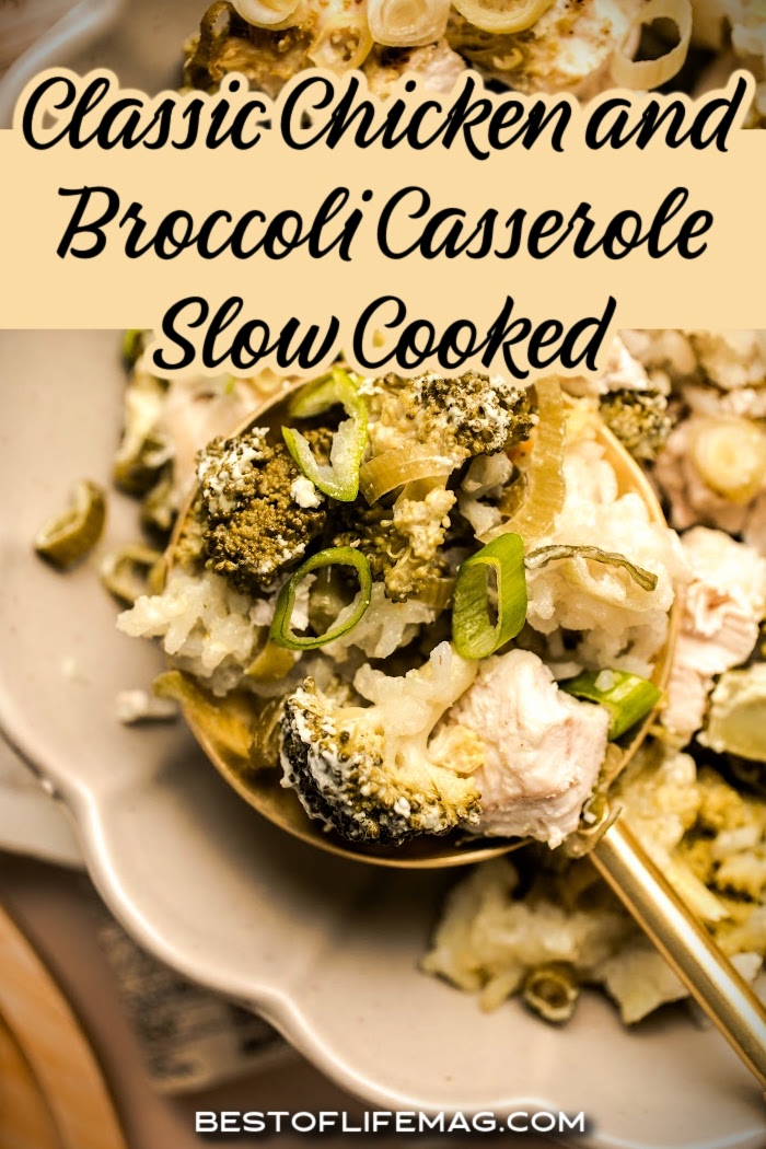 Enjoy this slow cooker chicken broccoli and rice casserole recipe on your dairy free diet. It takes just minutes to prep in your crock pot so it's easy to add to your weekly crockpot chicken meal plan for easy weeknight meals. Casserole Recipes | Crock pot Recipes | Crockpot Chicken Recipes | Crockpot Meal Plan | Dairy Free Recipes with Chicken | Crockpot Casseroles via @amybarseghian