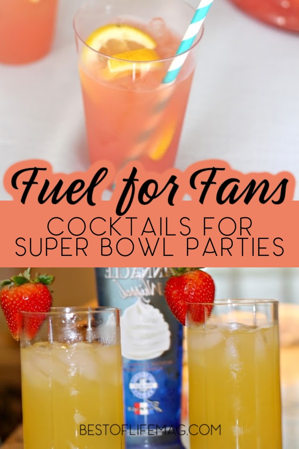 Paired with great food, these game day and Super Bowl party drinks and recipes will keep your party festive for everyone. House Party Drinks | Cheap Party Drinks | Alcoholic Party Punch for a Crowd | Party Drink Ideas for Adults | Cocktail Recipes for Parties | Drinks for Adults | Super Bowl Party Cocktails | Drinks for Super Bowl Parties | Cocktails for Super Bowl Parties via @amybarseghian