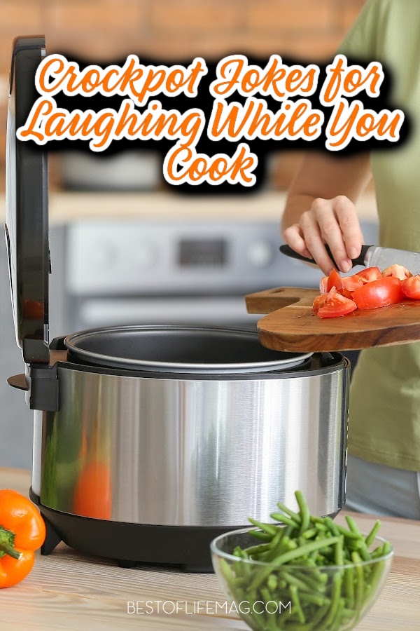 These crockpot jokes go well with a dump and go recipe and a trash can big enough for the cooking mistakes we make. Slow Cooker Comedy | Funny Crockpot Memes | Hilarious Slow Cooker Jokes | Crockpot Recipes Humor | Kitchen Appliance Jokes | Cooking Puns | Foodie Humor | Meal Prep Laughs via @amybarseghian