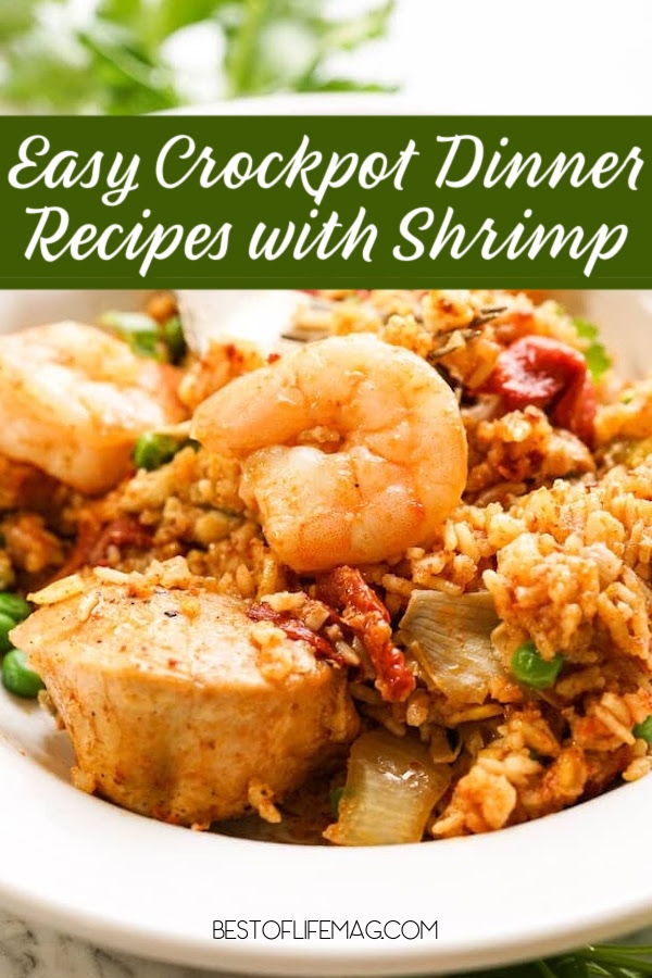 Your meal planning is done with these easy crockpot dinner recipes with shrimp! Make a delicious seafood dinner any night of the week! Crockpot Seafood Recipes | Slow Cooker Dinner Recipes | Slow Cooker Shrimp Recipes | Shrimp Recipes for Two | Ways to Cook Shrimp | Frozen Shrimp Ideas | Crockpot Date Night Recipes | Slow Cooker Dinner Party Recipes | Crockpot Recipes for Two | Easy Dinner Recipes | Easy Shrimp Dinners via @amybarseghian