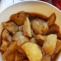 Faster Than Stovetop Instant Pot Cinnamon Apples Recipe Close Up of a Bowl of Cinnamon Apples
