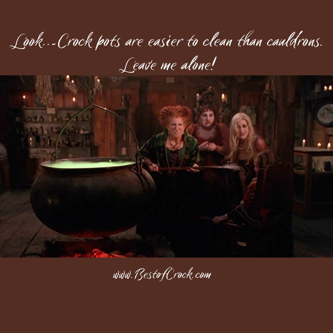 Funny Crockpot Quotes About Life Look&hellip;Crock pots are easier to clean than cauldrons. Leave me alone!