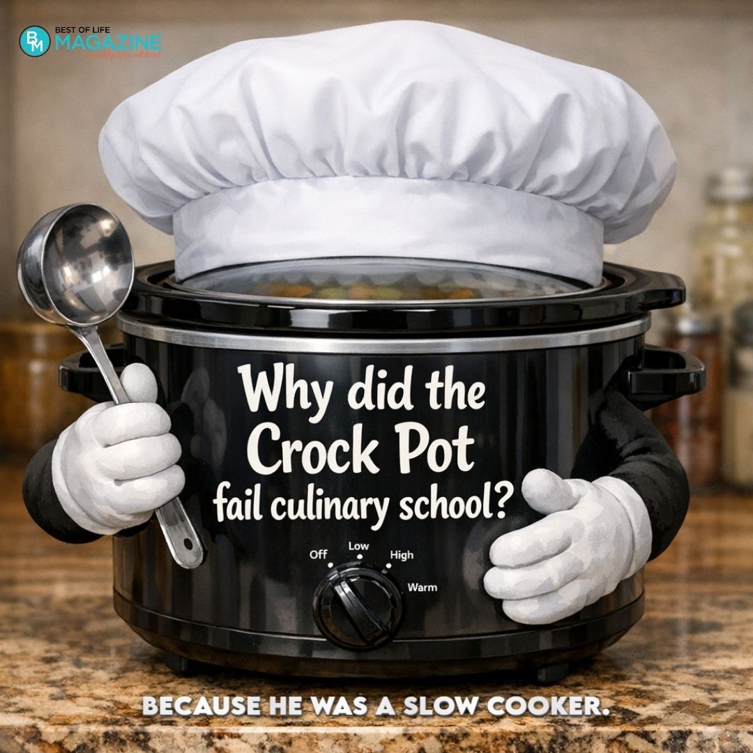 Funny Crockpot Quotes About Life Why did the Crock Pot fail culinary school? Because he was a slow cooker.