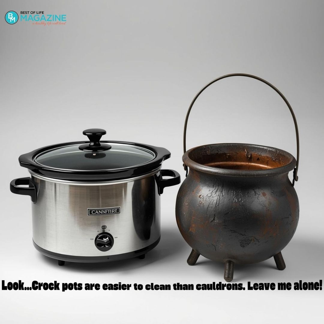Funny Crockpot Quotes About Life Look…Crock pots are easier to clean than cauldrons. Leave me alone!