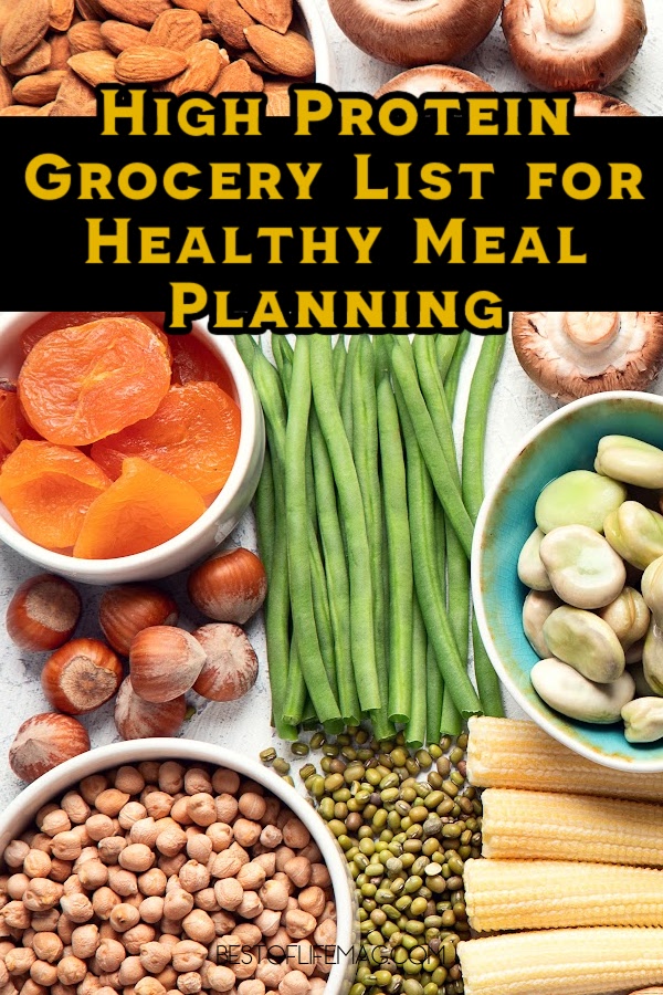 A high protein grocery list can help us stock up on healthy ingredients that help with meal planning recipes. High protein Shopping List | High protein Meat | High Protein Dairy | Best Grains for Protein | Best Groceries for Protein | High Protein Recipes | Healthy Eating Recipes | High Protein Crockpot Recipes | High Protein Instant Pot Recipes | Healthy Crockpot Recipes | Healthy Instant Pot Recipes via @amybarseghian