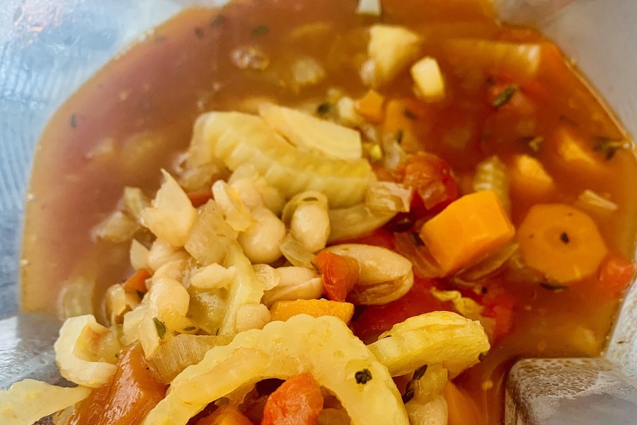 Easy Red Pepper Tomato Soup Soup Ingredients in Blender