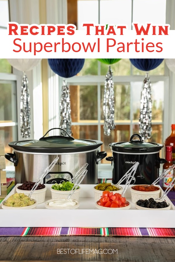 These game day Super Bowl appetizers are perfect for small to large groups and will help everyone enjoy the party, regardless of who wins. Super Bowl Recipes | Recipes for Super Bowl Parties | Party Appetizer Recipes | Game Day Appetizers | Game Day Finger Foods | Party Food Ideas | Party Food Ideas | Recipes for a Crowd | Finger Food Recipes | Snack Recipes | Football Party Recipes | Football Party Finger Foods via @amybarseghian