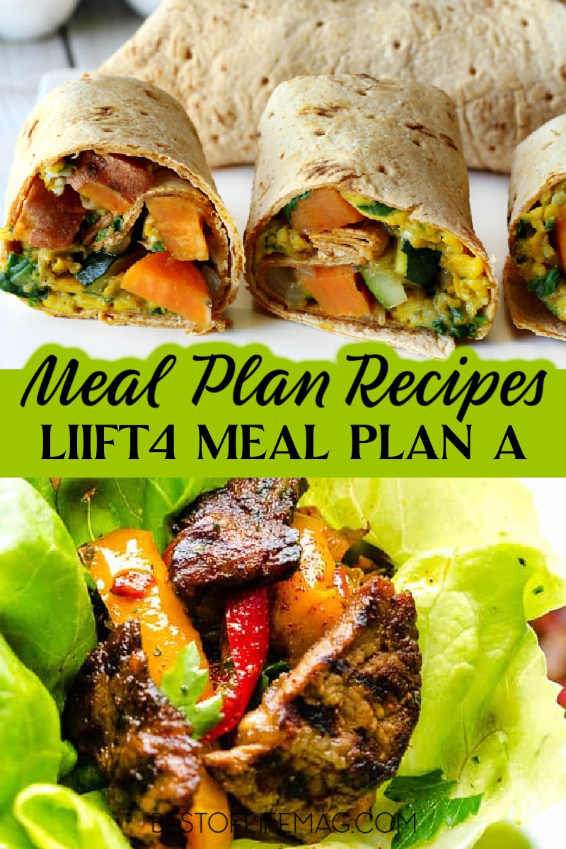 Your Beachbody meal planning is easy with these LIIFT4 Meal Plan A recipe ideas that include breakfast, lunch, and dinner recipes to help you lose weight. Weight Loss Recipes | Healthy Recipes | Beachbody Recipes | Meal Prep Ideas via @amybarseghian