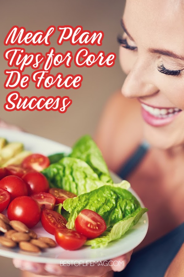 The Core de Force meal plan is designed to get you back into shape and these meal plan tips will help you fit this nutrition program into your lifestyle. Core De Force Review | Weight Loss Ideas | Beachbody Meal Plan Recipes | Healthy Recipes | Low Carb Recipes | Meal Plan Ideas via @amybarseghian