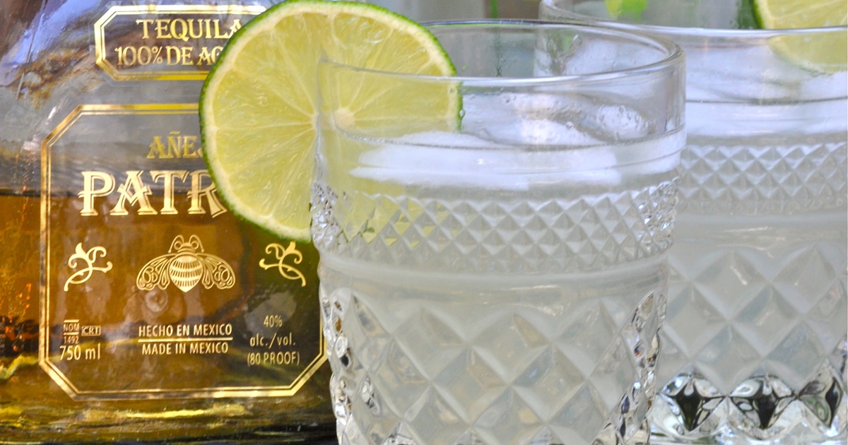 National Margarita Day Recipes a Patron Skinny Margarita Next to a Bottle of Patron 