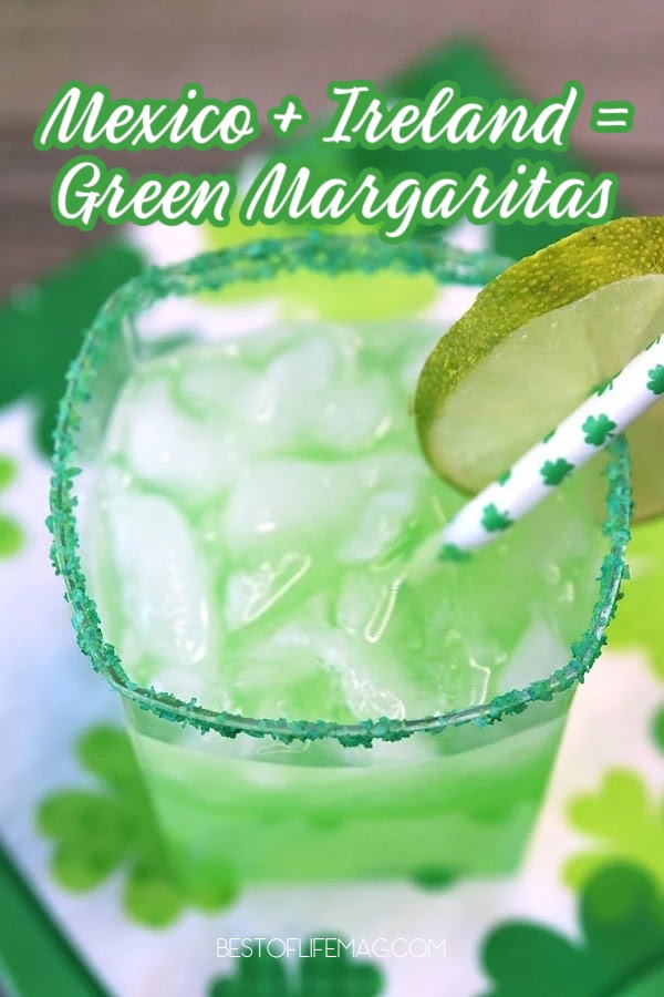 Green margaritas for St Patricks Day can help you get into the Irish spirit and celebrate with easy green cocktails. St Patricks Day Recipes | St Patricks Day Drinks | Green Drinks for St Patricks Day | Green Cocktails for St Patricks Day | Margarita Recipes for a Crowd | Green Margarita Ideas | Cocktail Party Recipes | St Patricks Day Party Recipes via @amybarseghian