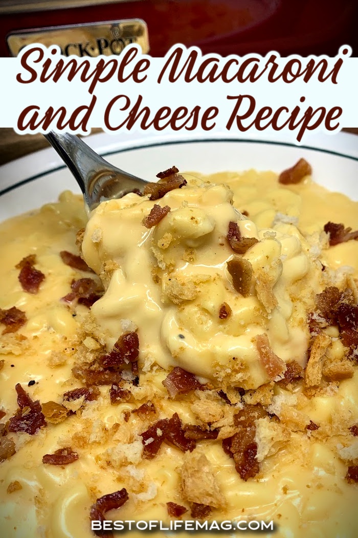 Our simple macaroni and cheese recipe uses everyday ingredients you already have! Creamy, cheesy, and only 10 minutes of prep! Crockpot Mac And Cheese | Slow Cooker Mac And Cheese | Crockpot Recipes | Slow Cooker Recipes | Easy Dinner Ideas | Cheesy Pasta | Kid Friendly Meals | Easy Weeknight Dinners | Simple Crockpot Meals | Homemade Mac And Cheese | Family Dinner Ideas | Budget Friendly Meals | Pasta Dinner Ideas | Creamy Mac And Cheese | Set It And Forget It Meals | Easy Comfort Food