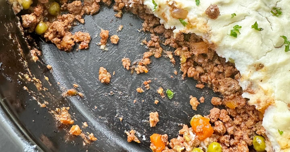 St Patrick's Day Crockpot Recipes Slow Cooker Shepherd&rsquo;s Pie in a Crockpot with a Majority of It Eaten