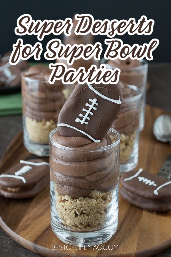 Super Bowl Party desserts are a great way to amp up the party and keep guests happy during the big game. Super Bowl Party Recipes | Super Bowl Dessert Recipes | Super Bowl Snack Recipes | Desserts for Super Bowl Parties | Football Recipes | Game Day Recipes | Party Food | Party Planning Recipes | Football Game Food | Easy Desserts for Game Day | Snack Recipes for Football Parties via @amybarseghian