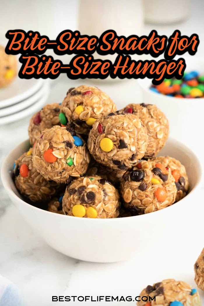 Bite sized snacks are perfect for parties and happy hour gatherings! These recipes are quick and easy to make, too!