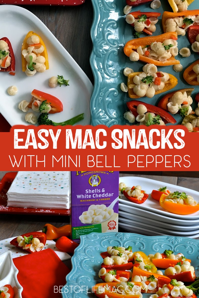 Our macaroni and cheese snacks with bell peppers make for a crisp and healthy snack everyone will enjoy any time of the day! via @amybarseghian