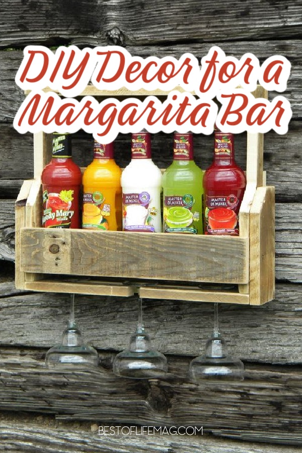 There are many different margarita bar ideas that you can use to build your own DIY margarita bar in or outside of your home. via @amybarseghian
