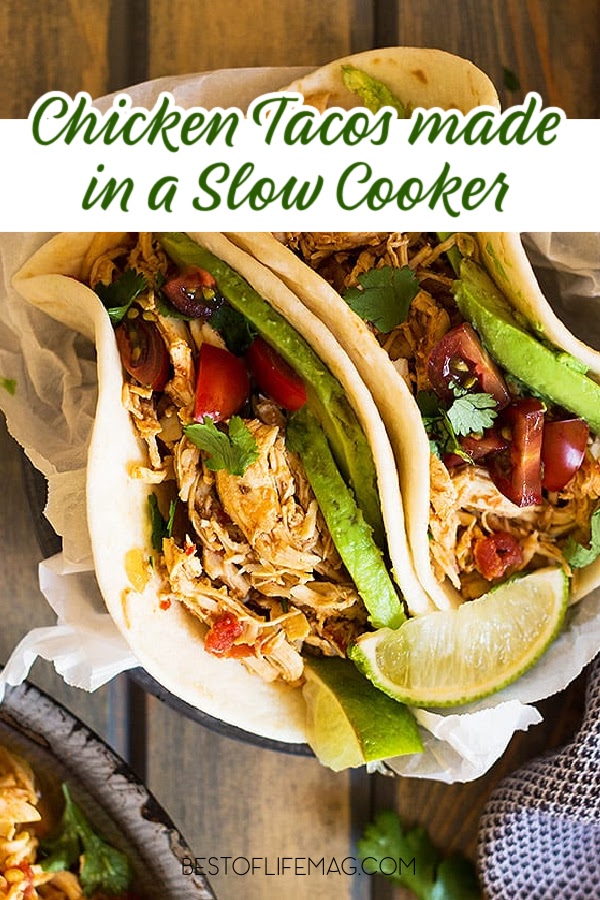 Any night can be Taco Tuesday with any one of the best crockpot chicken taco recipes for your whole family to enjoy. via @amybarseghian