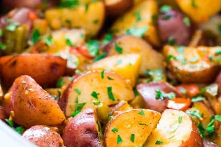 Crockpot Mother's Day Brunch Recipes Crockpot Breakfast Potatoes Close Up