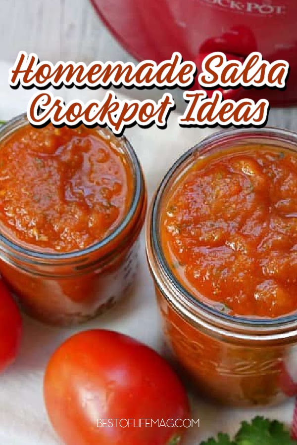 Make a real salsa and not a pico de gallo with the best crockpot salsa recipes without onions that will pair well with any tortilla chip. via @amybarseghian