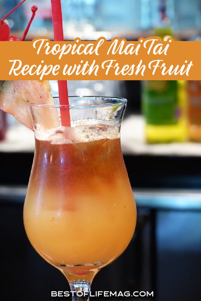 An easy Mai Tai recipe that reminds you of the beach and vacation is a must for every home and a guaranteed hit for happy hour. via @amybarseghian