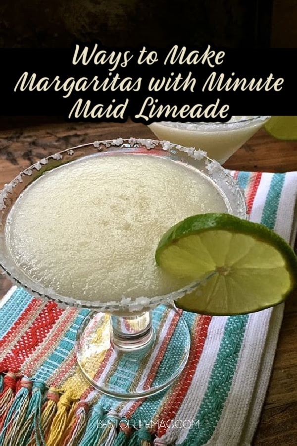Minute Maid Limeade margarita recipes are easy to make and can be the star of the show for your party or cookout. via @amybarseghian