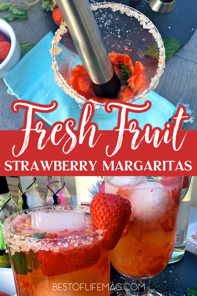 This clean tasting light strawberry margarita recipe will let you enjoy your favorite cocktail recipe without all the added calories! via @amybarseghian
