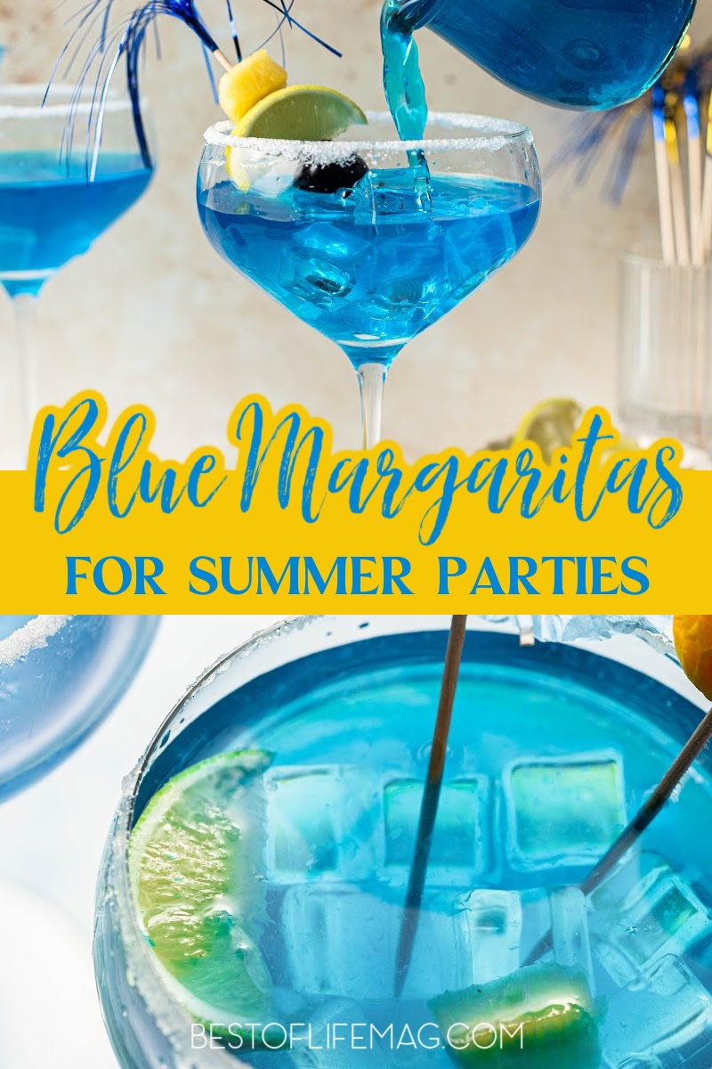 Mermaid inspiration comes in many forms including a bright and colorful mermaid margarita! Blue margaritas like this mermaid margarita are perfect for summer gatherings and backyard barbecues!