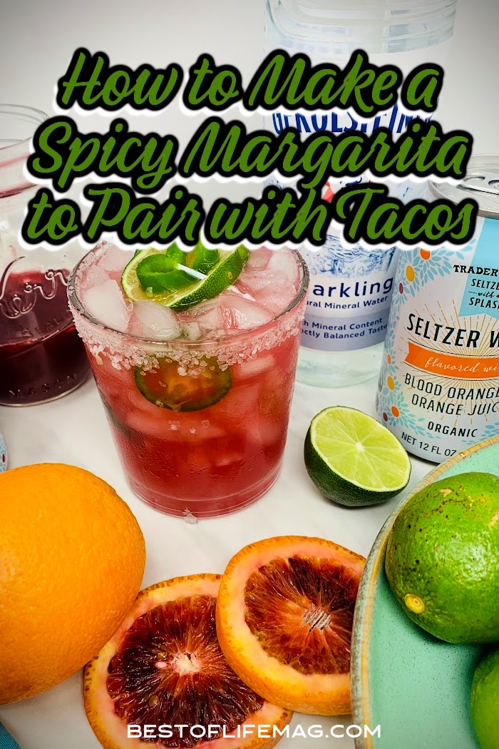 Try this easy spicy margarita recipe with jalapenos during your next cocktail hour or party to heat things up! via @amybarseghian