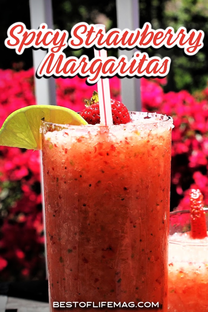 This strawberry jalape&ntilde;o margarita is sweet, spicy, and totally refreshing. If you love margaritas this tequila cocktail needs to be added to your regular list of recipes! via @amybarseghian