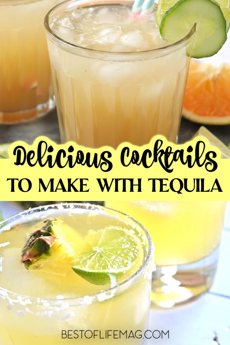 Tequila goes far beyond a margarita! Enjoy these tasty tequila drinks that suit everyone's tastes! From shots to margaritas and drinks that are NOT margaritas, they are all perfect! via @amybarseghian