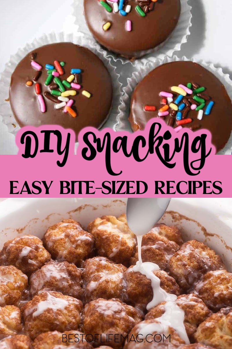 Bite sized snacks are perfect for parties and happy hour gatherings! These recipes are quick and easy to make, too!