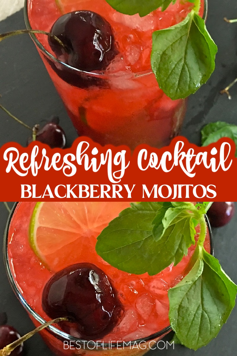 This homemade blackberry mojito recipe adds fresh fruit to the already refreshing cocktail perfect for any occasion. via @amybarseghian