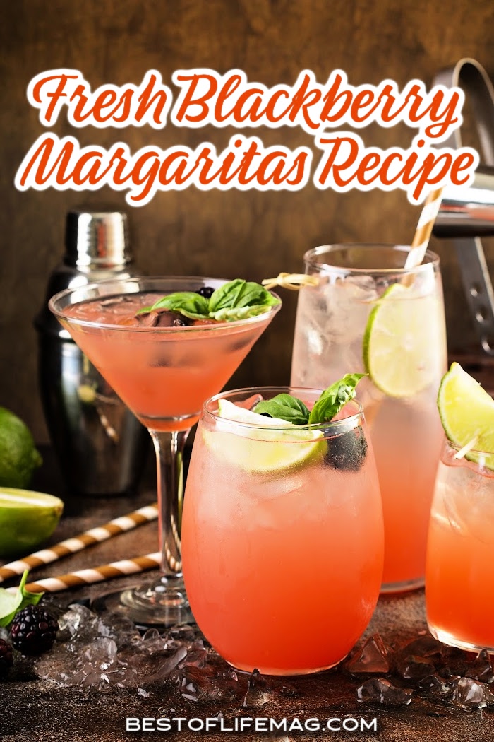 These blackberry lemonade margaritas are full of flavor, but not too sweet, making them the perfect go to cocktail for any afternoon or happy hour. via @amybarseghian