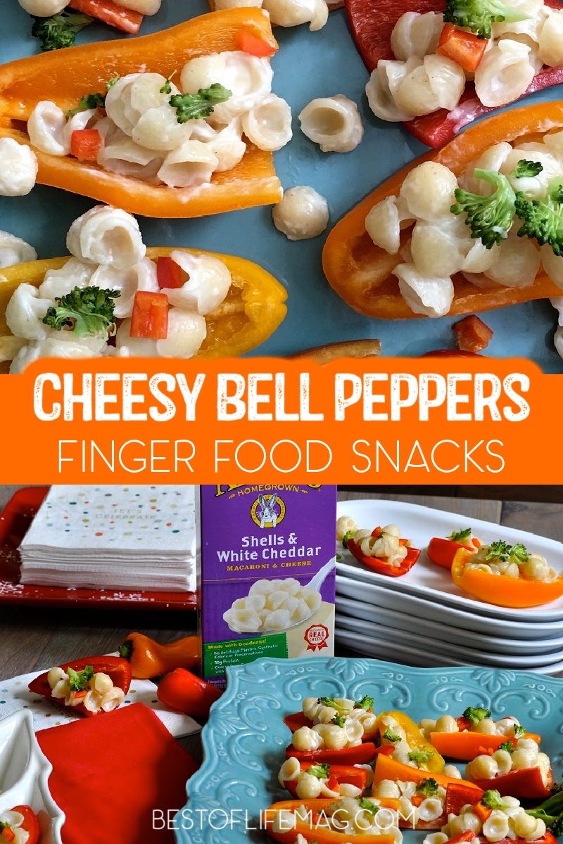 Our macaroni and cheese snacks with bell peppers make for a crisp and healthy snack everyone will enjoy any time of the day! via @amybarseghian