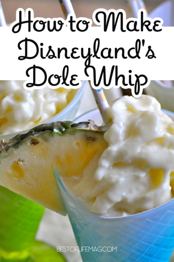 Our make at home Dole Whip recipe, Disney style, uses fresh pineapple and tastes just like you remember it from Disneyland or Disney World. via @amybarseghian