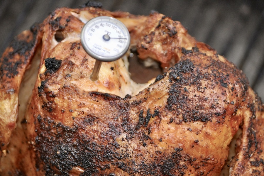 Memorial Day Weekend Recipes Beer Can Chicken with a Meat Thermometer Inside