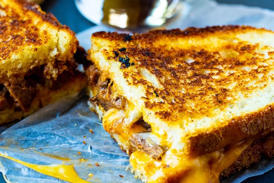 4th of July Party Ideas Brisket Grilled Cheese 