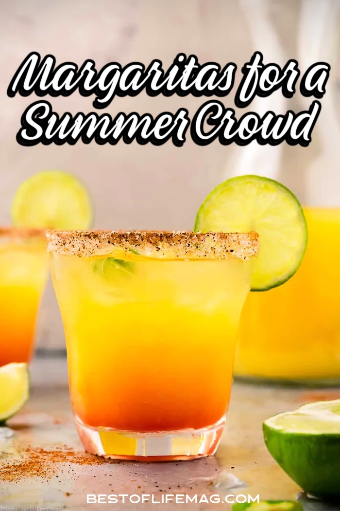 These summer margarita recipes cover a variety of flavors for the best summer cocktails to enjoy poolside or at summer parties.