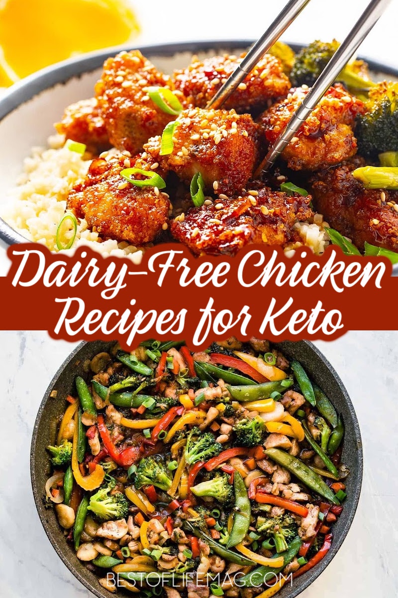 These dairy free ketogenic chicken recipes are amazing meal prep recipes for weight loss meal plans you can easily manage.&nbsp; via @amybarseghian