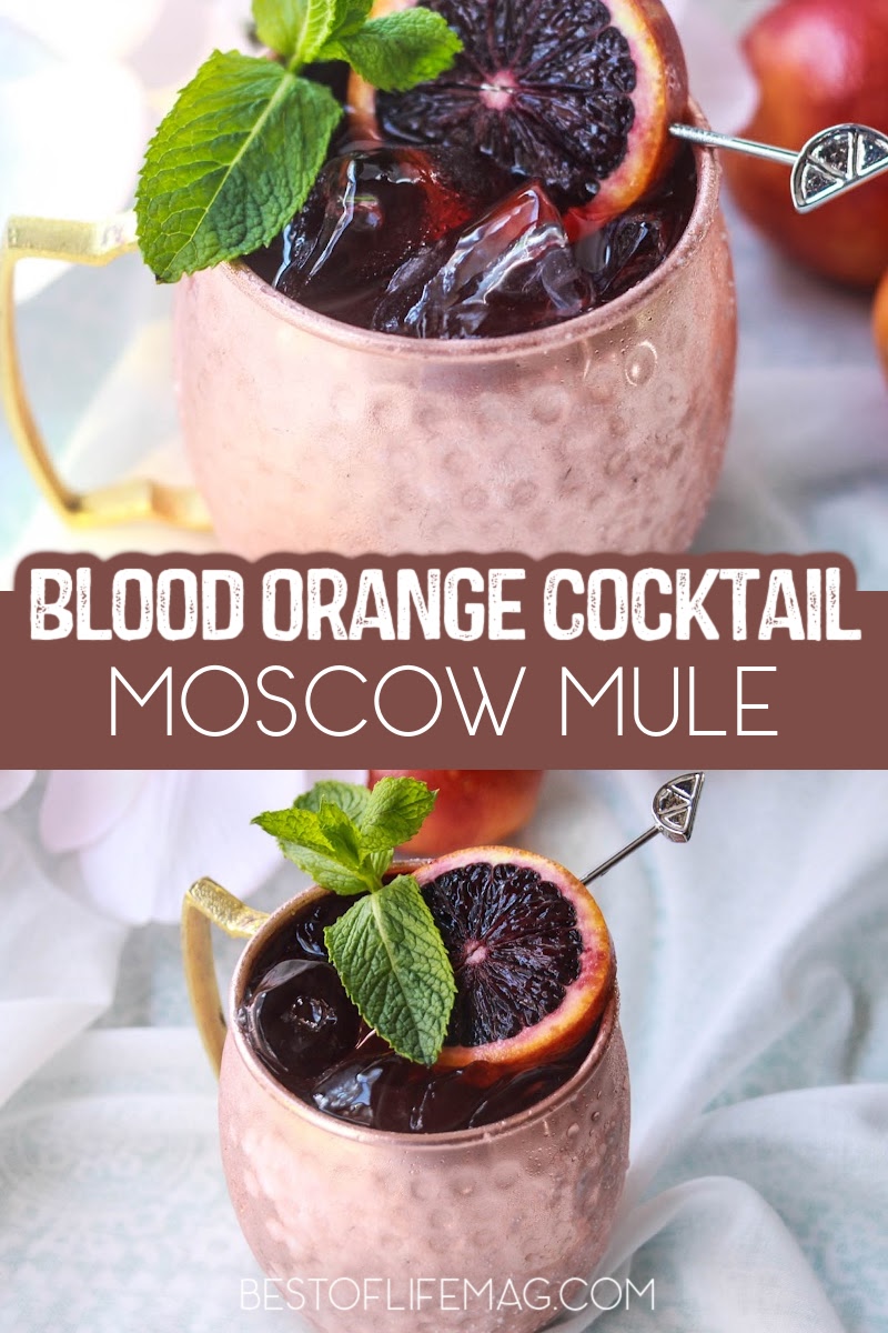 Our blood orange Moscow mule puts a citrusy twist on the classic cocktail! It's perfect for summer parties and entertaining. via @amybarseghian