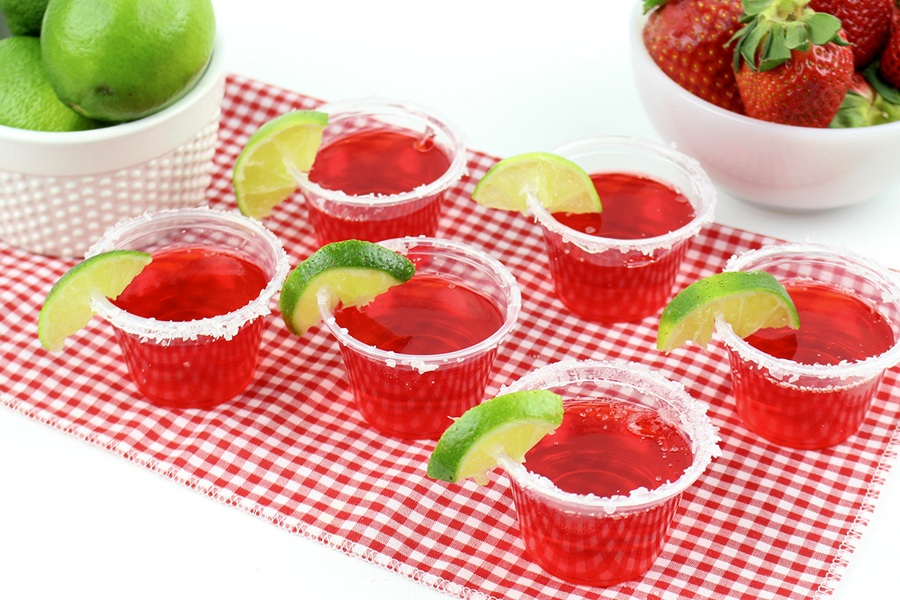 Easy Margarita Jello Shots Strawberry Margarita Jello Shots 