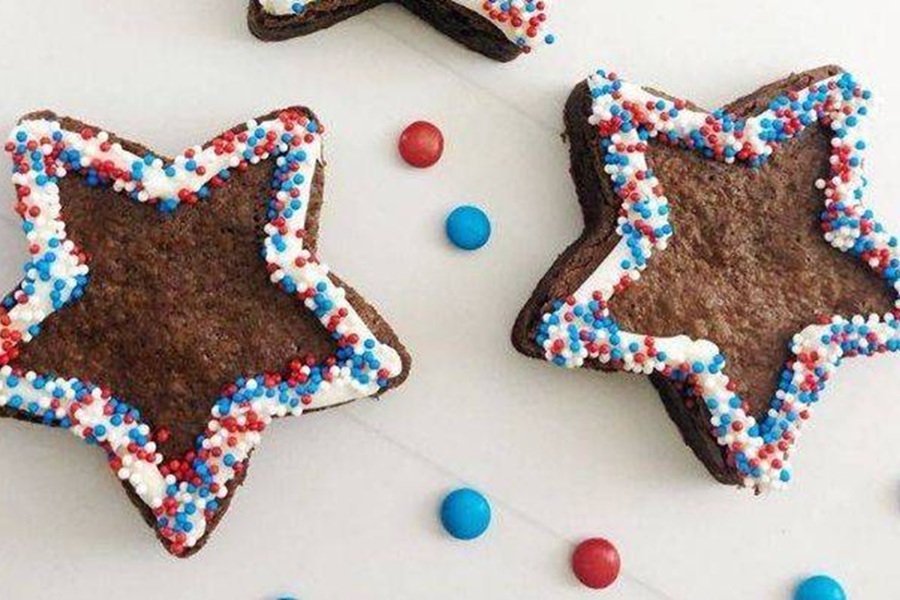 Patriotic Dessert Recipes 4th of July Star Brownies Recipe