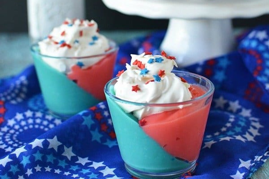 Patriotic Dessert Recipes Patriotic Pudding Cups 