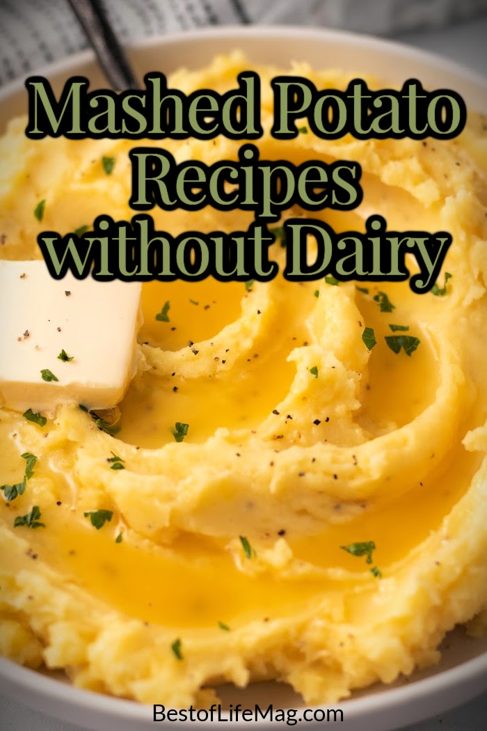 These dairy free instant pot mashed potato recipes are easy to make and filled with flavor. They are perfect for a weeknight dinner and are an easy party side dish, too. via @amybarseghian